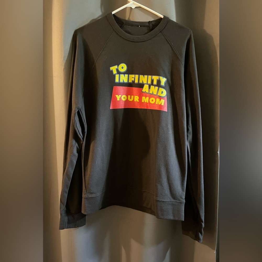 "To Infinity and Your Mom" Mens Crewneck Sweater